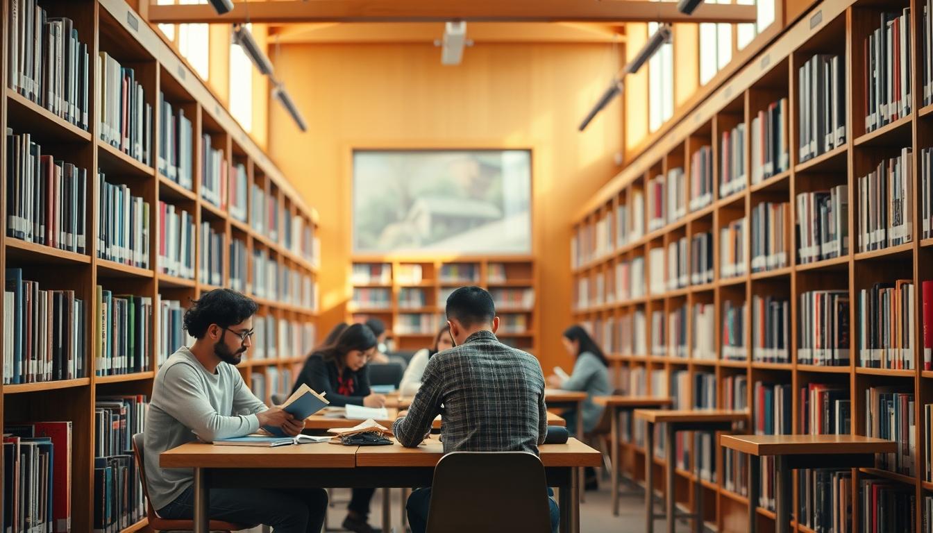 Students working in research laboratory